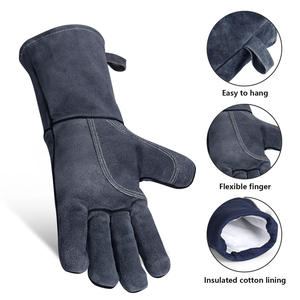 ถุงมืองานเชื่อมหนังวัวแยกชิ้น, ถุงมือผ้าฝ้าย - Product Image 6