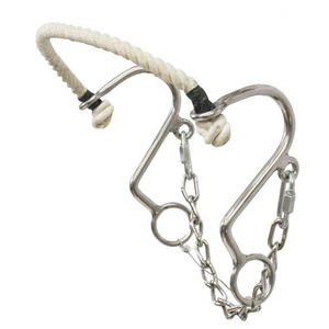 2025 meilleure vente de haute qualité taille personnalisée Western Horse Bits cuir nez multi-anneau Hackamore à bas prix personnalisé - Product Image 2