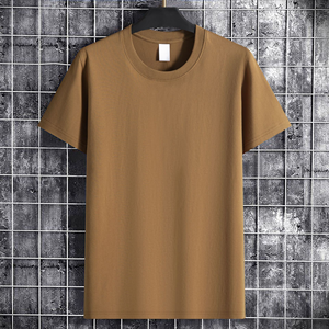 การออกแบบโลโก้ที่กําหนดเอง oem เสื้อเชิ้ตวัฒนธรรมแขนสั้นคอกลมหลากสีขนาดกะทัดรัดทําจากผ้าฝ้ายแท้ 220 กรัม - Product Image 2