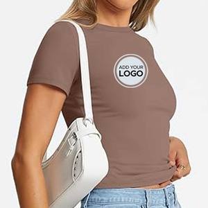 <b>Womens</b> <b>T</b>-<b>Shirts</b> in Bulk, Cotton Crew <b>Neck</b> <b>Scoop</b> Short Sleeve Tees Ladies Crew <b>Neck</b> <b>T</b> <b>Shirt</b> - Product Image 1