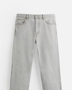 Jeans baggy de haute qualité pour hommes, pantalon uni à motif vintage, fermeture à cordon tricoté, tissage, pantalon en jean pour hommes - Product Image 4