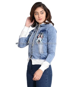 Veste en jean de qualité supérieure pour femmes, vêtements décontractés, nouveau Design sur mesure, veste en jean doux, vente en gros - Product Image 1