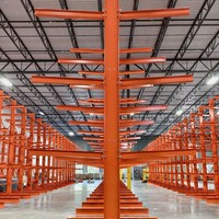 Fournisseur Vietnamien : Meilleur Choix – Étagère Cantilever Robuste en Acier Double Taille, Réglable, Couleur Personnalisée, 1500kg/Bras