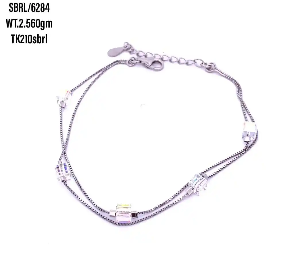 Bracciale a catena con zirconi cubici braccialetti a catena ghiacciati per donna bracciale Color oro argento CZ Chain Homme Jewelry