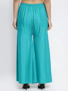 Pantalon Palazzo d'été élégant pour femmes personnalisé en gros respirant rayonne lin coupe ample pour le confort quotidien - Product Image 3