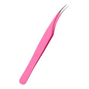 แหนบติดขนตาแบบมืออาชีพ ยี่ห้อ Diamond Grip สีชมพู สแตนเลส ปลายแหลม ใยแมตต์ 45 90 องศา สำหรับต่อขนตา - Product Image 6