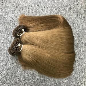 100% alta calidad doble dibujado crudo punta plana vietnamita Remy queratina onda recta comprar a granel obtener descuento en extensiones de cabello humano - Product Image 3