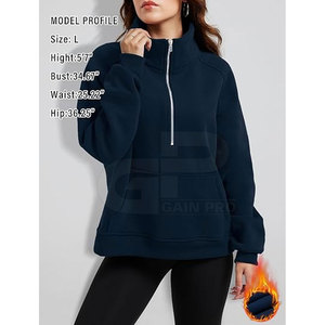 Sudadera de Mujer de Alta Calidad con Cierre de Cremallera, Ligera, de Manga Larga, para Yoga, Running, Uso Casual y Cómodo - Product Image 3