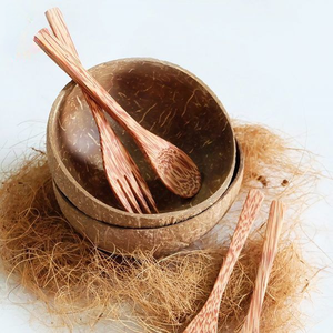 Cuchara de madera de coco de Vietnam, utensilio natural, cubiertos de cocina ecológicos, Exportación para regalo, picnic, almuerzo escolar | Fabricante de Vietnam - Product Image 5