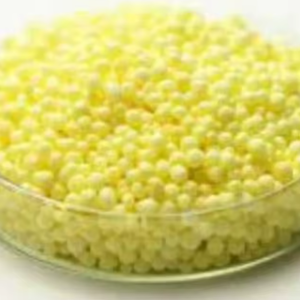 Soufre granulaire de qualité supérieure, pureté 99,9 %, qualité industrielle, jaune vif, solide, origine américaine, CAS n° Catalyseur colorant 7440-57-5 - Product Image 1