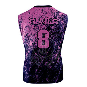 Ensembles d'uniformes sportifs 7V7 respirants de haute qualité avec logo personnalisé, légers, pour adultes, 100 % polyester, sans manches, service OEM - Product Image 5