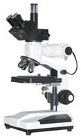 Microscope métallurgique trinoculaire vertical RXM-7T avec transformateur de base intégré. Ampoule halogène 6V 20W contrôlée par un variateur