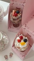 Boîte à gâteau personnalisée, vente chaude, emballage, boîtes alimentaires, verres, boîtes à gâteaux