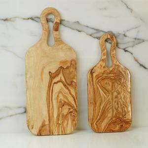 เขียงไม้สไตล์โมเดิร์นโบราณอเนกประสงค์ เหมาะสำหรับเตรียมอาหาร ใช้เสิร์ฟ และตกแต่ง ผลิตด้วยมือจากอินเดีย - Product Image 1