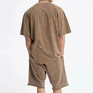 ชุดซักกรดแบบลำลองสำหรับผู้ชายเสื้อยืดผ้าคอตตอนระบายอากาศได้ดีแห้งเร็วชุดเสื้อผ้าซักแบบลำลองสำหรับ2025ฤดูร้อน - Product Image 2