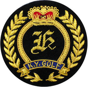 Mode Badge Inde Soie Cannetille Broderie À La Main Bullion Fil Patch Emblème Broche Broche sur #00182 - Product Image 1