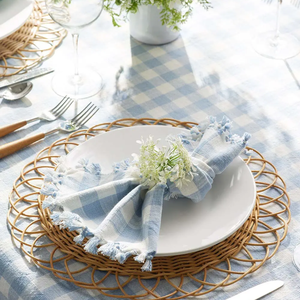 ที่รองจานหวายสานจากหวายธรรมชาติ2026อันดับต้นๆพร้อมแผ่นรองจานทรงกลม - Product Image 4