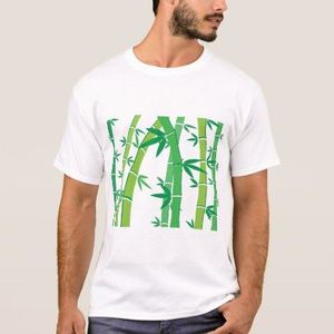 T-shirts en bambou pour hommes à motif imprimé uni et uni avec demi-manches et col rond de différentes couleurs, tailles et styles - Product Image 1