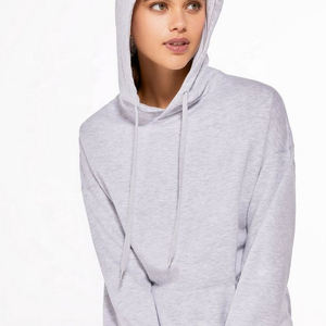 Sweat-shirts oversize pour femmes, très tendance, couleur violette, 100% coton jersey, écologiques, respirants, légers, avec poches cargo sur le devant - Product Image 6