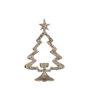 Elegante Portavelas Navideño de Aluminio Rústico Personalizado, Centro de Mesa, Portavelas para Velas de Té, Decoración Navideña Hecha a Mano - Product Image 2