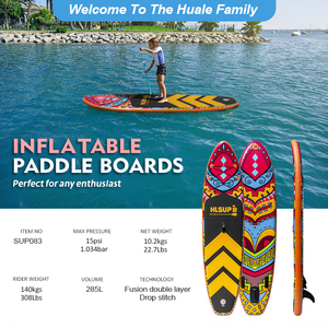 Planche de <span class=keywords><strong>paddle</strong></span> gonflable <span class=keywords><strong>double</strong></span> <span class=keywords><strong>couche</strong></span> <span class=keywords><strong>Fusion</strong></span> 10'6'' de qualité supérieure, motif personnalisé, pour usage océanique, fabriquée en usine OEM - Product Image 2
