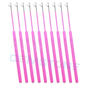 Outil professionnel pour la pose d'extensions de cheveux au crochet |   Aiguilles à crochet pour l'installation de micro-anneaux et de nano-perles |   Acier inoxydable durable - Product Image 6