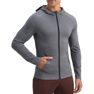 Sudadera con Capucha para Hombre, Invierno, Sólida, para Actividades al Aire Libre, Corte Regular, Transpirable, Cierre Completo, Manga Larga, Personalizable para Pesca - Product Image 4