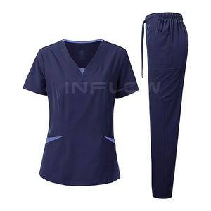Scrubs d'hôpital d'été Confortable Hommes Femmes Jogger Scrubs Set Medical Nursing Scrubs USA OEM Uniformes pour hôpitaux Cliniques - Product Image 1