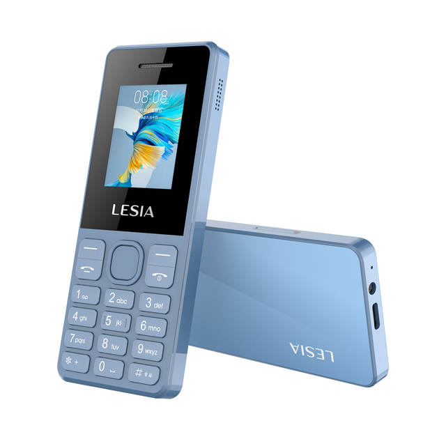 China Low Price  LESIA Mobile Phones 1.77inch 1150mah 2 Sim LS1718 Feature Phones With Camera