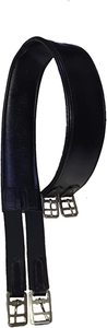 Cincha Inglesa Lussoro para Caballo, Cincha de Cuero Negra Multiusos, 100% Cuero - Product Image 3