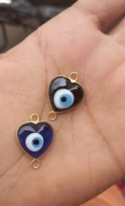 Nouveau connecteur en forme de coeur Evil Eye à la mode pour la fabrication de bijoux accessoires de Bracelet à la main bricolage - Product Image 3