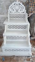 Haute sur demande couleur blanche prix bas marbre Mehrab pour la maison temple pour le salon fabricant indien intérieur marbre Temple