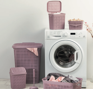 Juego de 6 Contenedores de Almacenamiento para Lavandería Afossa Modernos de PP con Tapa, Multifuncionales, Cesto para Basura, Caja para Detergente, a Prueba de Polvo, Duraderos y Ecológicos - Product Image 2