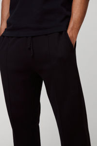 Pantalones acampanados transpirables para hombre, pantalones casuales de pierna ancha, tela de mezcla de algodón, material suave y ligero, ideal para climas cálidos - Product Image 3