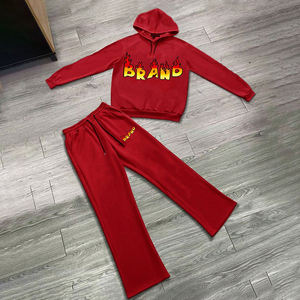 Survêtement à capuche décontracté pour homme imprimé personnalisé Respirant Confortable Grande taille 100% coton pour le jogging - Product Image 1