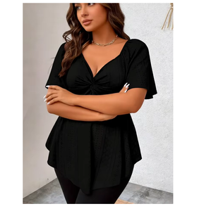 Vestido de Mujer 2025 de Marca Original, Cómodo, con Excelente Caída, Cuello en V, a la Moda - Product Image 1