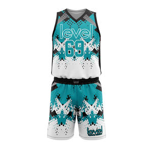 Uniforme de Baloncesto Personalizado Hecho en Pakistán, Transpirable, Talla Grande, Secado Rápido, 100% Poliéster, Conjunto Deportivo sin Mangas, Logotipo Personalizado - Product Image 1