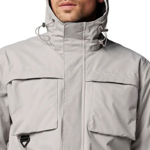 Chaqueta de lluvia de Color sólido de calidad superior para hombre de último diseño 2025, de gran tamaño personalizado con cuello con capucha para uso en invierno, gran oferta - Product Image 5