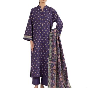 Traje de Tres Piezas de Organza para Mujer, Shalwar Kameez Bordado, Vestido Étnico de Lujo para Fiesta con Interior y Pantalón de Seda - Product Image 1