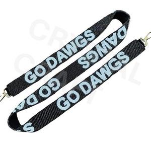 GO steelers Design Sangle de sac à main perlée Sangles de sac à perles personnalisées en or blanc Sangle de sac perlée personnalisée pour sacs - Product Image 5