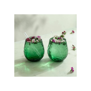 Vidrio de Esmeralda verde soplado de boca moderno de la mejor calidad para decoración del hogar - Product Image 1