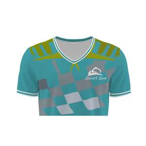 Vente en gros de maillot aérodynamique avec logo personnalisé Tissu durable et respirant évacuant l'humidité Méthode d'impression numérique - Product Image 4