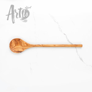 ช้อนไม้มะกอกสำหรับทำอาหารทำด้วยมืออุปกรณ์ในครัวที่สวยงาม - Product Image 3