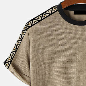 T-shirt à manches courtes personnalisé pour homme, 100% coton, respirant, décontracté, pour l'été, design personnalisé, couleurs personnalisées, logo personnalisé - Product Image 4