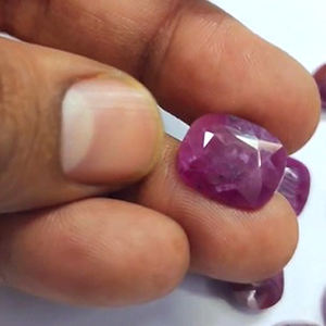 24 piezas de rubí natural 10mm a 16mm Cojín ovalado Faceta 152 Cts Lote Iroc Ventas Alta calidad Dark Manik Piedras preciosas sueltas corte US $61 - Product Image 2