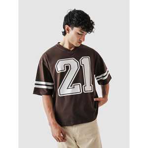 Conjunto Deportivo de Jersey Color Moka con Estampado Personalizado de los Detroit Lions, en Poliéster de Alta Calidad, Talla XL, Camiseta y Pantalones Cortos - Product Image 2