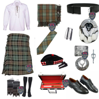 Ensemble kilt écossais Prince Charlie pour hommes 10 pièces ensemble kilt traditionnel Highland Tartan fait à la main formel mariage et tenue de soirée