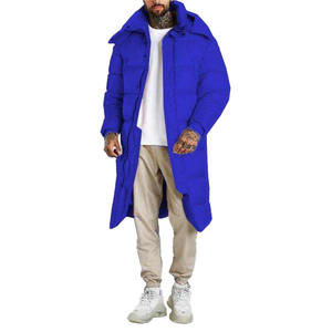 Chaqueta acolchada larga de alta resistencia para hombre, abrigo de invierno acolchado cálido con capucha, ropa de calle de moda y ropa al por mayor para exteriores - Product Image 2