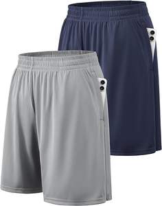 Athletic <b>Shorts</b> for <b>Men</b> <b>with</b> <b>Pockets</b> and Elastic Waistband Quick Dry Activewear - Product Image 2