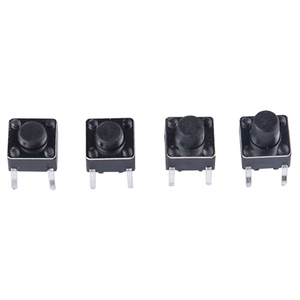 Membrane de clavier carrée noire en caoutchouc avec fil pour bouton de contrôleur de jeu 2 broches – Pièce de rechange - Product Image 6
